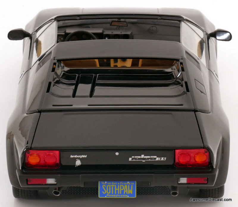 KK Scale 1:18 1982 Lamborghini Jalpa 3500, Black – Awesome Diecast LLC