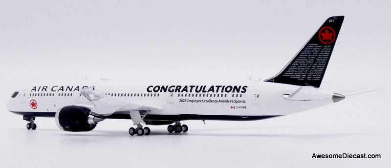 Boeing 787-9: Air Canada (Reg #C-FVNB) "Congratulations" 1:400 Diecast Model Plane by JC Wings