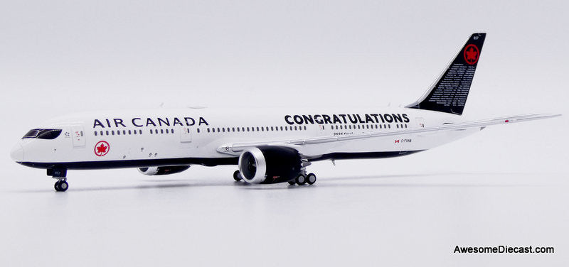 Boeing 787-9: Air Canada (Reg #C-FVNB) "Congratulations" 1:400 Diecast Model Plane by JC Wings