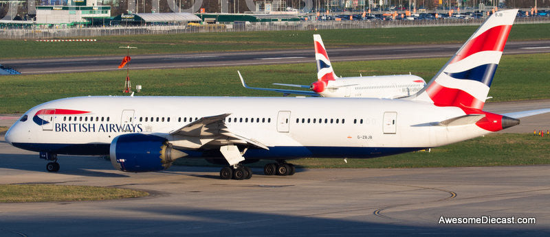 Boeing 787-8 Dreamliner: British Airways (Reg #G-ZBJB) 1:200 Diecast Model Plane by Inflight 200