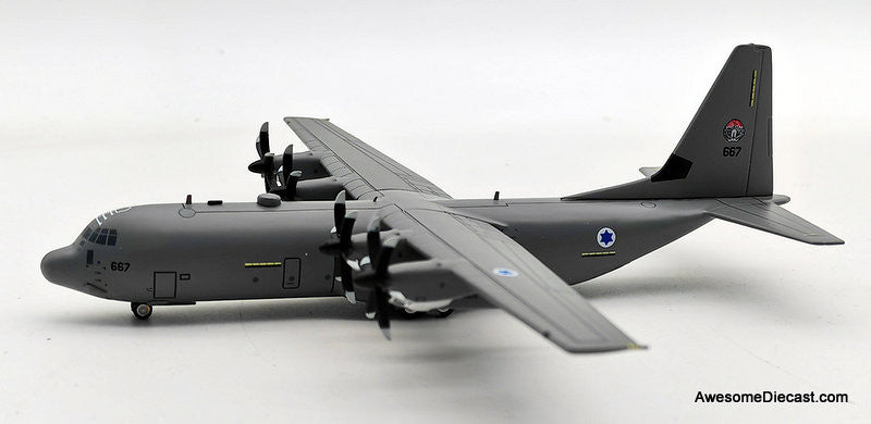 Lockheed Martin C-130J Hercules (L-382) Israel Air Force 1:200 Diecast Model Plane by Inflight 200