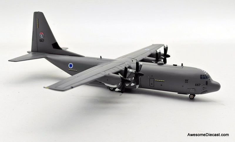 Lockheed Martin C-130J Hercules (L-382) Israel Air Force 1:200 Diecast Model Plane by Inflight 200
