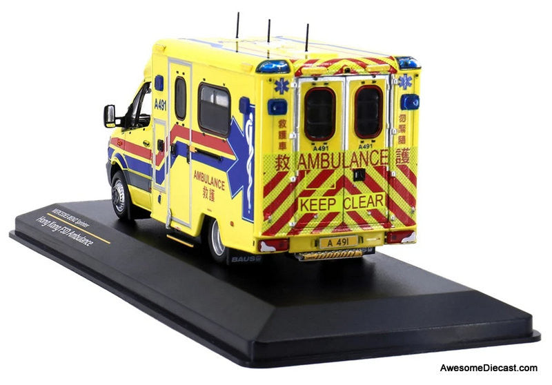 Tiny 1:43 Mercedes Benz Sprinter: HKFSD Ambulance