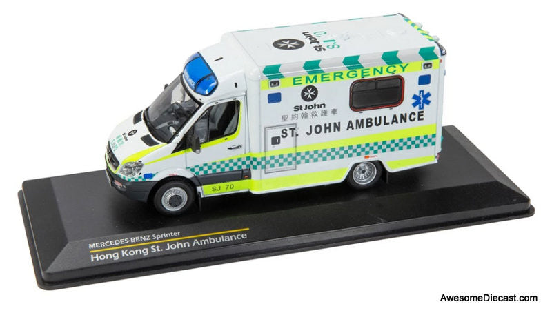 Tiny 1:43 Mercedes Benz Sprinter: St Johns Ambulance