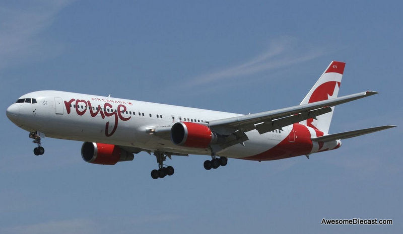 Boeing 767-300: Air Canada Rouge (Reg #C-FJZK) 1:200 Diecast Model Plane by B-Models