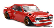 Nissan Skyline 2000GT-R Kaido Street V1, Red 1:64 Diecast Model Car by Kaido House