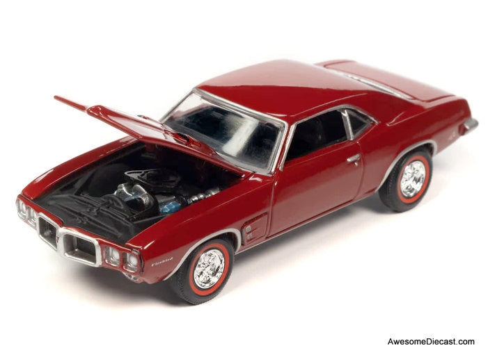 AutoWorld 1:64 1969 Pontiac Firebird, Matador Red