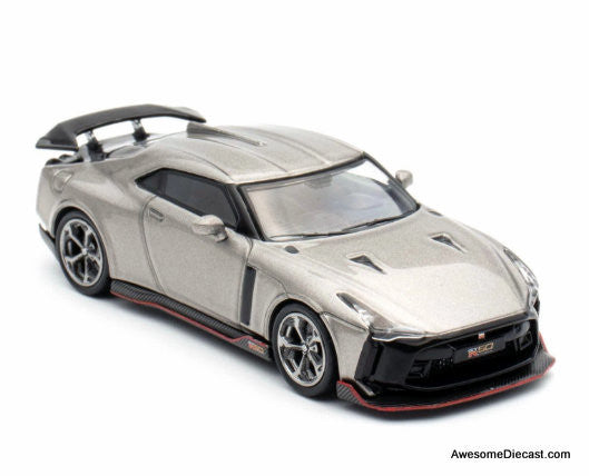 Nissan GT-R50 by Ital Design, Metallic Gray (Indonesia Expo 2024 Exclusive Edition) 1:64 Diecast Model Car by Inno64