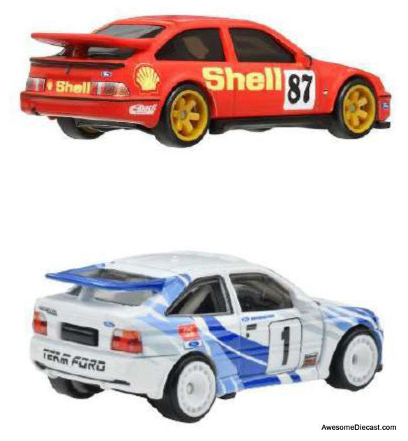 Hot Wheels Premium Car Culture 1987 Ford Sierra Cosworth & 1993 Ford Escort RS Cosworth 1:64 Diecast Model Car by Hot Wheels