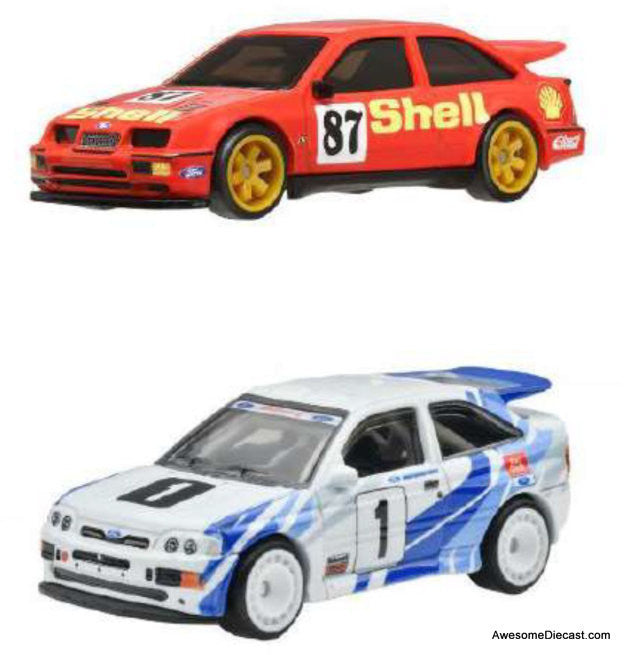 Hot Wheels Premium Car Culture 1987 Ford Sierra Cosworth & 1993 Ford Escort RS Cosworth 1:64 Diecast Model Car by Hot Wheels