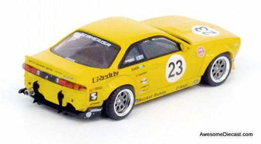 Inno64 1:64 Nissan Silvia (S14) Boss Rocket Bunny, Yellow: SEMA Show Car