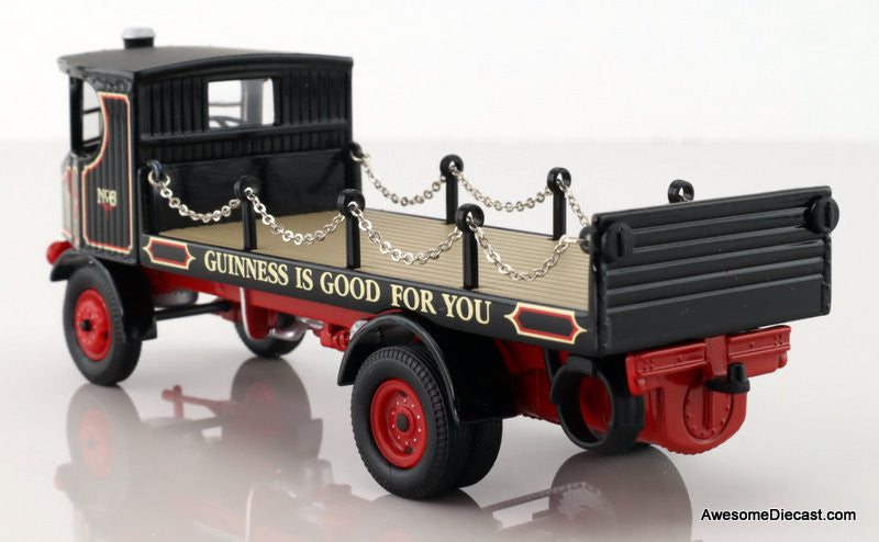 Sentinel Steam Wagon Flatbed w/Chains: Guinness 1:50 Diecast Model Truck by Corgi