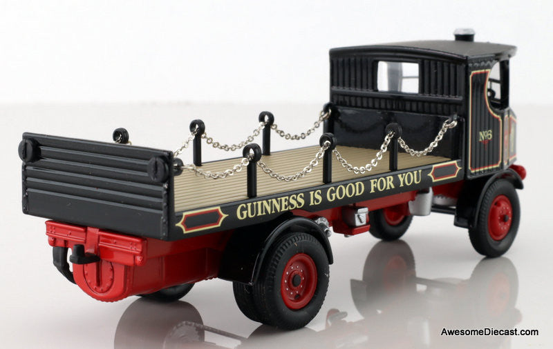 Sentinel Steam Wagon Flatbed w/Chains: Guinness 1:50 Diecast Model Truck by Corgi
