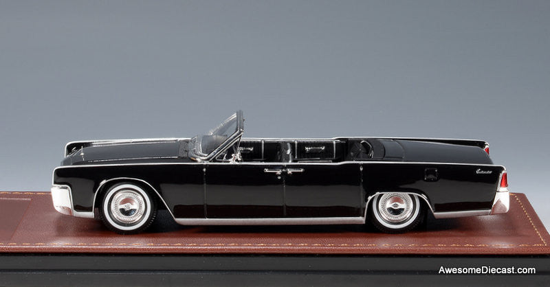 1964 Lincoln Continental Convertible, Black 1:43 Resin Cast Model by GLM
