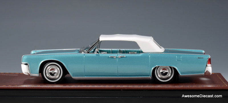 1964 Lincoln Continental Convertible, Metallic Turquoise 1:43