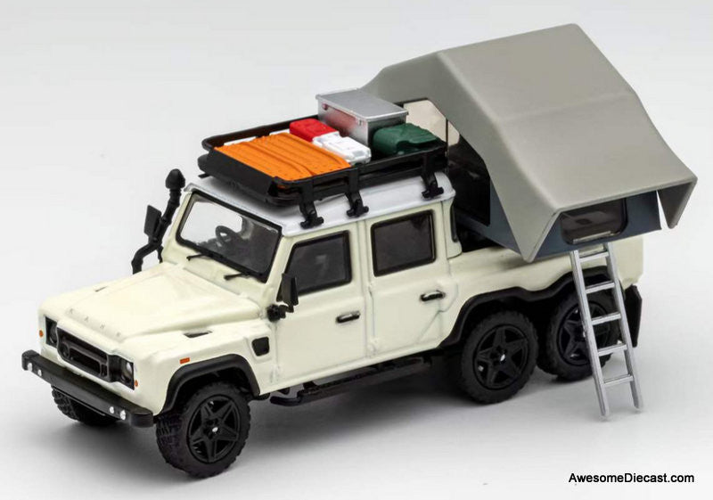 GCD 1:64 Land Rover Defender 6x6 w/Camping Accessories, Off White