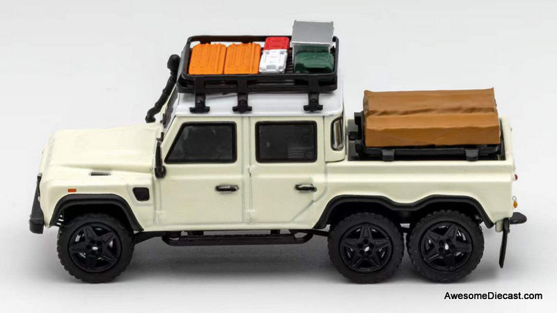 GCD 1:64 Land Rover Defender 6x6 w/Camping Accessories, Off White