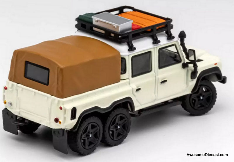 GCD 1:64 Land Rover Defender 6x6 w/Camping Accessories, Off White