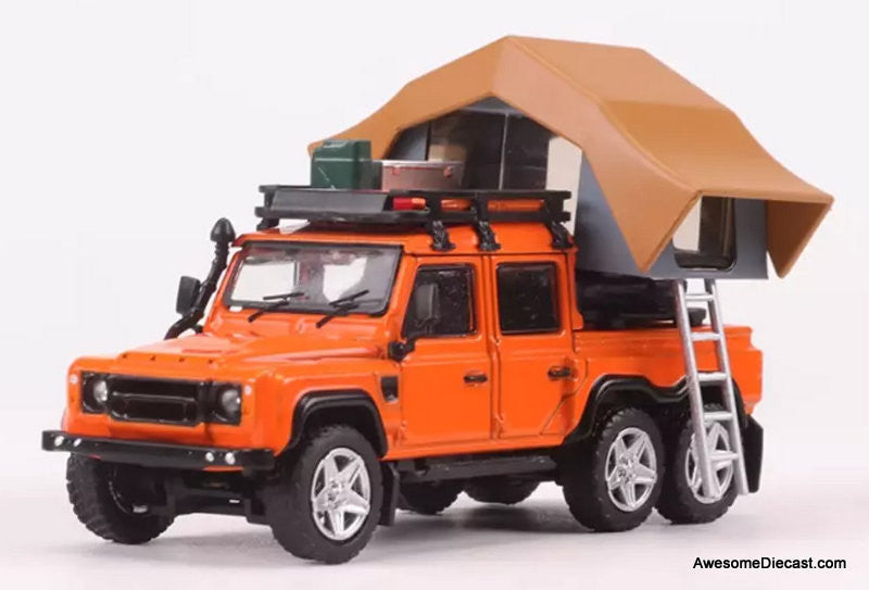 GCD 1:64 Land Rover Defender 6x6 w/Camping Accessories, Orange