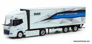 DAF XD Electric Truck w/53' Trailer "Start The Future" 1:87 Diecast Model Truck by Holland Oto