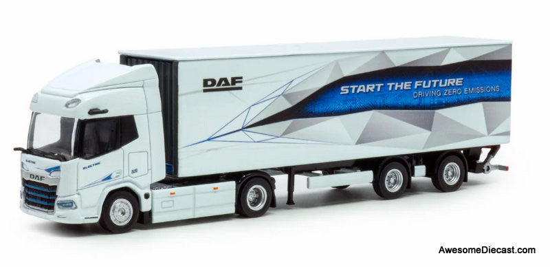DAF XD Electric Truck w/53' Trailer "Start The Future" 1:87 Diecast Model Truck by Holland Oto
