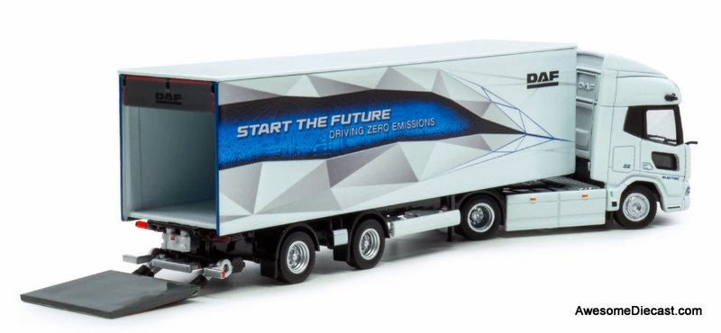 DAF XD Electric Truck w/53' Trailer "Start The Future" 1:87 Diecast Model Truck by Holland Oto