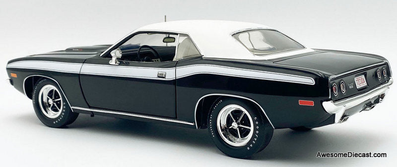 1972 Plymouth Cuda 340 1/18スケールモデル 1972 Plymouth Cuda 340, Black 1:18 Diecast Model Car by ACME