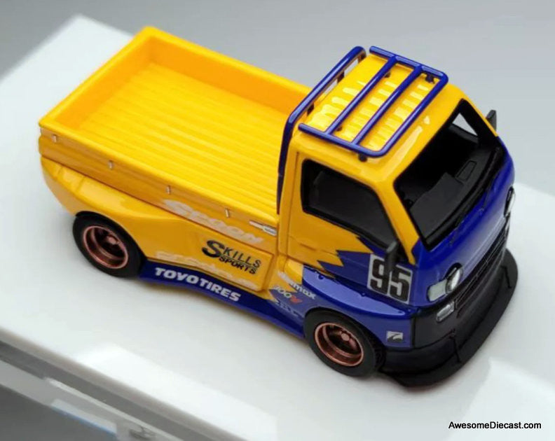 Suzuki Carry Hoonigan D12 Widebody Pick-Up Truck, Spoon Livery 1:64 Resin Cast Model Truck by YM Model
