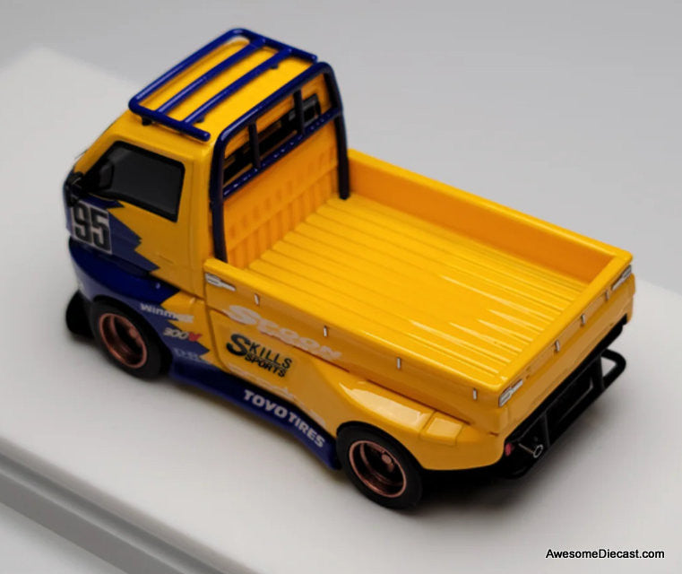 Suzuki Carry Hoonigan D12 Widebody Pick-Up Truck, Spoon Livery 1:64 Resin Cast Model Truck by YM Model