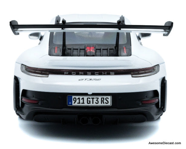 2024 Porsche 911 GT3 RS, White 1:18 Diecast Model Car by Solido