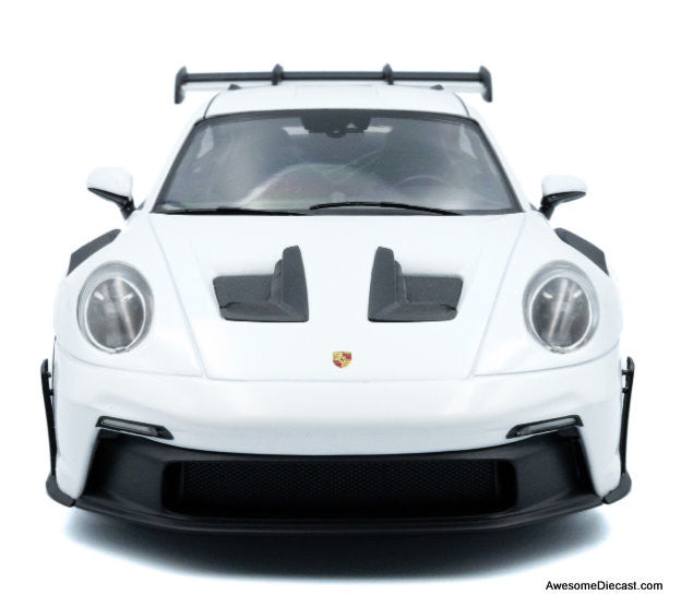 2024 Porsche 911 GT3 RS, White 1:18 Diecast Model Car by Solido