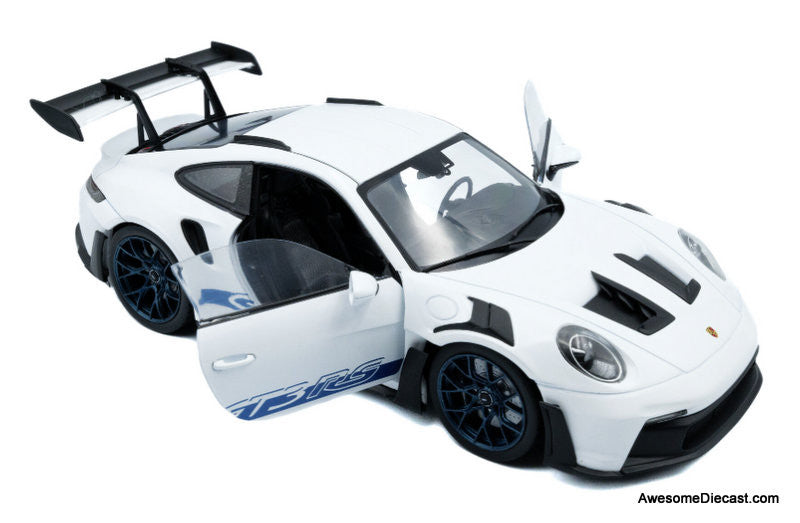 2024 Porsche 911 GT3 RS, White 1:18 Diecast Model Car by Solido