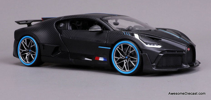 Bugatti Divo, Carbon Fiber 1:18 Diecast Model Car by Burago