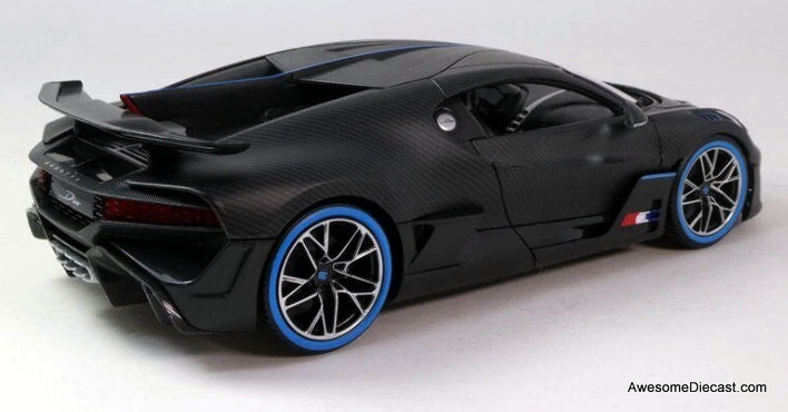 Bugatti Divo, Carbon Fiber 1:18 Diecast Model Car by Burago
