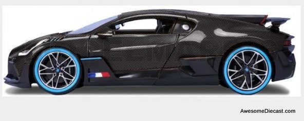 Bugatti Divo, Carbon Fiber 1:18 Diecast Model Car by Burago