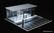 Mercedes Benz Dealer Showroom w/Lighting 1:64 Diorama by MoreArt