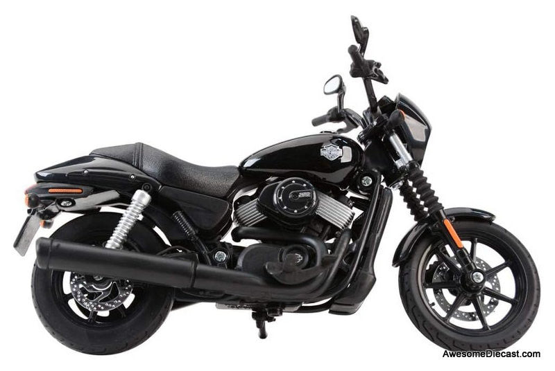 2015 Harley Davidson Street 750, Black 1:12 Diecast Motorcycle by Maisto