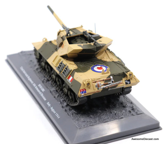 M10 Tank Destroyer - 72nd Anti-Tank Regiment, 6th Armored Division, Italy, August 1944 1:43 Diecast Model Tank by Motor City Classics