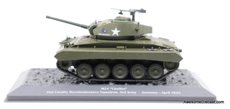 M24 Chaffee Light Tank - 2nd Cavalry Reconnaissance Squadron, Germany, 1945 1:43 Diecast Model Tank by Motor City Classics