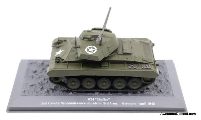 M24 Chaffee Light Tank - 2nd Cavalry Reconnaissance Squadron, Germany, 1945 1:43 Diecast Model Tank by Motor City Classics