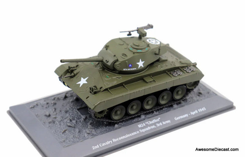 M24 Chaffee Light Tank - 2nd Cavalry Reconnaissance Squadron, Germany, 1945 1:43 Diecast Model Tank by Motor City Classics