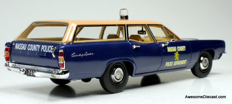 1970 Ford Station Wagon Police Car: Nassau County Police Department 1:43 Resin Cast Model Car by Goldvarg Collection