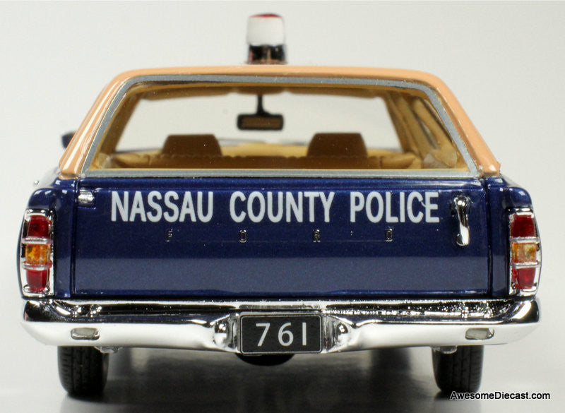 1970 Ford Station Wagon Police Car: Nassau County Police Department 1:43 Resin Cast Model Car by Goldvarg Collection