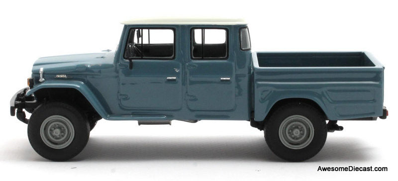 Toyota HJ45 Landcruiser Crew Cab, Gray 1:43 Resin Cast Model Truck by Matrix