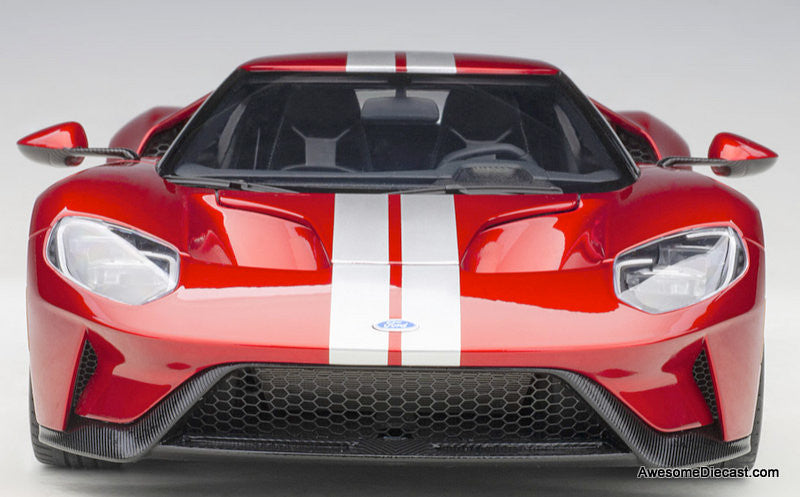 AUTOArt 1:12 2017 Ford GT Liquid Red w/Silver Stripes