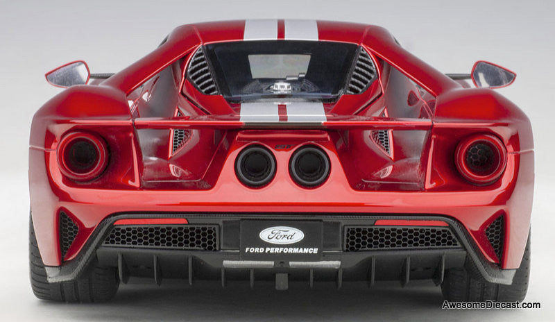 AUTOArt 1:12 2017 Ford GT Liquid Red w/Silver Stripes