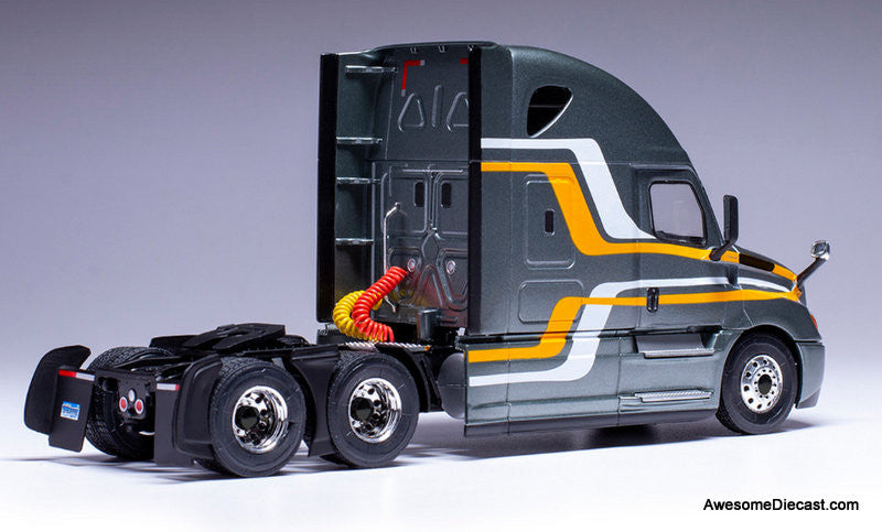2018 Freightliner Cascadia Sleeper Tractor, Metallic Gray/Custom 1:43 Diecast Model Truck by IXO