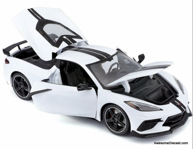 Maisto 1:18 2020 Chevrolet Corvette C8 Coupe, White