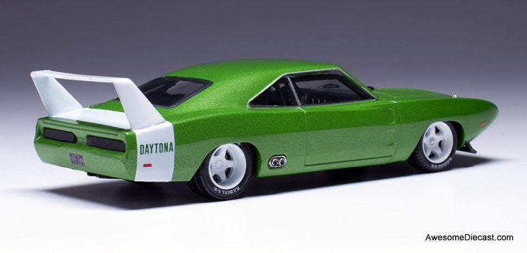 1969, Dodge, Charger, Daytona, Metallic Green, 1:43 Diecast Model