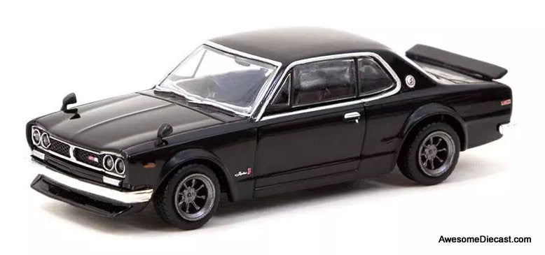 Nissan Skyline 2000GT-R (KPGC10), Black 1:64 Diecast Model Car by Tarmac Works
